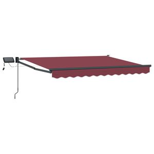 vidaXL Manual Retractable Awning with LEDs 2.5 x 2 m