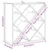 vidaXL Wine Rack 2 pcs Natural 62 x 25 x 62 cm Solid Pine Wood