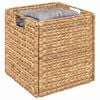 vidaXL Storage Baskets 2 pcs Natural 28 x 28 x 28 cm Water hyacinth