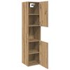 vidaXL Bathroom Hanging Cabinet Artisian Oak 30x30x130 cm Engineered Wood