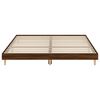 vidaXL Bed Frame without Mattress Brown Oak 120x200 cm Engineered Wood