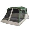 vidaXL Camping Tent with Porch 4-Person Green Waterproof