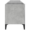 vidaXL Record Cabinet Concrete Grey 121x38x48 cm Engineered Wood