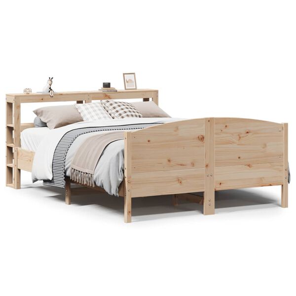 vidaXL Bed Frame without Mattress 140x200 cm Solid Wood Pine