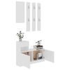 vidaXL Hallway Furniture Set White Engineered Wood
