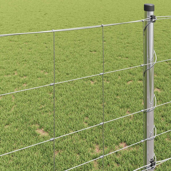 vidaXL Field Fence Silver 25 x 1 m Galvanised steel
