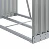 vidaXL Log Holder Light Grey 80x45x190 cm Galvanised Steel