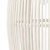 vidaXL Pendant Lamp White Willow 40 W 25x62 cm Oval E27