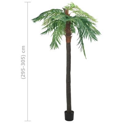 vidaXL Artificial Phoenix Palm with Pot 305 cm Green