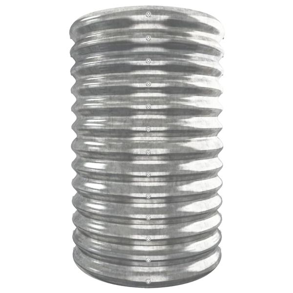 vidaXL Garden Raised Bed Galvanised Steel 332x40x68 cm Silver