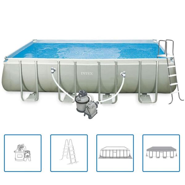Intex Ultra Frame Rectangular Pool Set 549 x 274 x 132 cm 28352GN