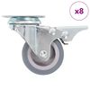 vidaXL 8 pcs Swivel Casters 50 mm