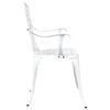 vidaXL Garden Chair 2 pcs White 53 x 51 x 88.5cm Aluminium