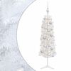 vidaXL Artificial Slim Christmas Tree with Bauble 120 cm 150 LEDs