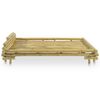 vidaXL Bed Frame without Mattress Bamboo 140x200 cm