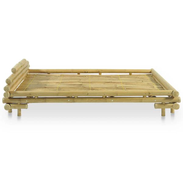 vidaXL Bed Frame without Mattress Bamboo 140x200 cm