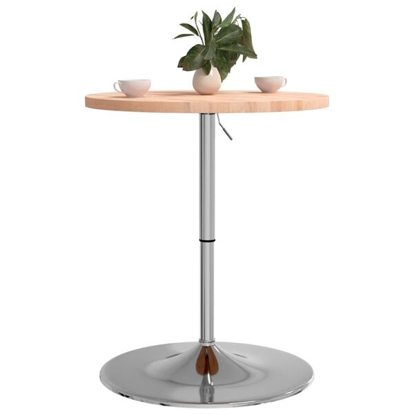 vidaXL Bar Table &Oslash;60x90.5 cm Solid Wood Beech
