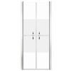 vidaXL Shower Door Half Frosted ESG 76x190 cm