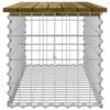 vidaXL Garden Bench Gabion Design 103x44x42 cm Impregnated Wood Pine