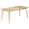 vidaXL Dining Table 180x90x76 cm Solid Mango Wood