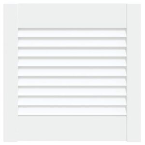 vidaXL Cabinet Door Louvred Design White 39,5x39,4 cm Solid Wood Pine