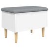 vidaXL Storage Bench White 62x42x46 cm Engineered Wood