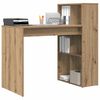vidaXL Desk with Shelf Artisan Oak 108 x 55 x 103.5 cm Engineered Wood