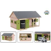 Kids Globe Horse Stable with 2 Boxes and Storage 1:32 Natural