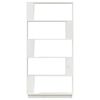 vidaXL Book Cabinet/Room Divider White 80x25x163.5 cm Solid Wood Pine