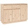 vidaXL Sideboard 110x34x75 cm Solid Wood Pine