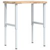 vidaXL Workbench 80x60x(73-99.5) cm Solid Wood Acacia Rectangular