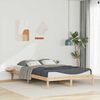 vidaXL Bed Frame with Side Tables Natural 160 x 210 cm Solid Pine Wood