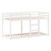 vidaXL Bunk Bed without Mattress White 75x190 cm Small Single Solid Wood Pine