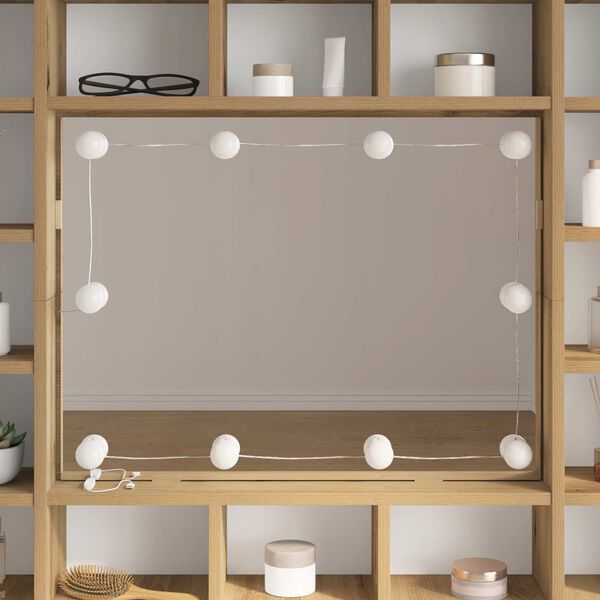 vidaXL Mirror Lights 2 pcs White 4.5 x 4.5 x 4.8 cm Plastic