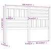 vidaXL Bed Headboard Grey 146x4x100 cm Solid Wood Pine