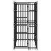 vidaXL Outdoor Dog Kennel Steel 1.84 m&sup2;