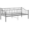 vidaXL Sofa Bed Frame without Mattress Black Metal 90x200 cm