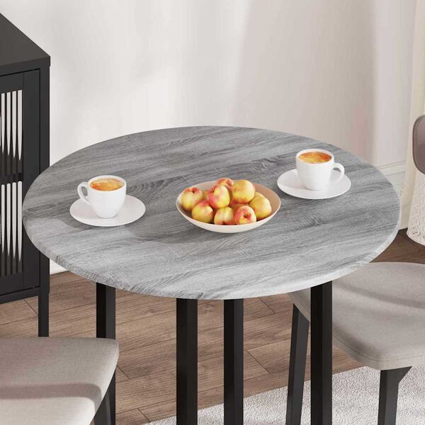 vidaXL Table Top Grey sonoma 80 x 80 x 1.5 cm Engineered Wood