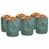 vidaXL Garden Waste Bags 12 pcs Green 66 x 66 x 83.5 cm Polypropylene