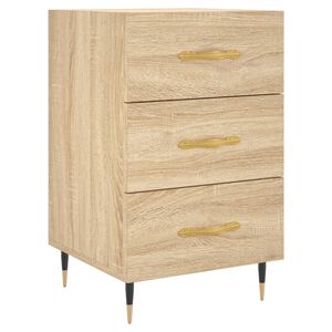 vidaXL Bedside Cabinet Sonoma Oak 40x40x66 cm Engineered Wood