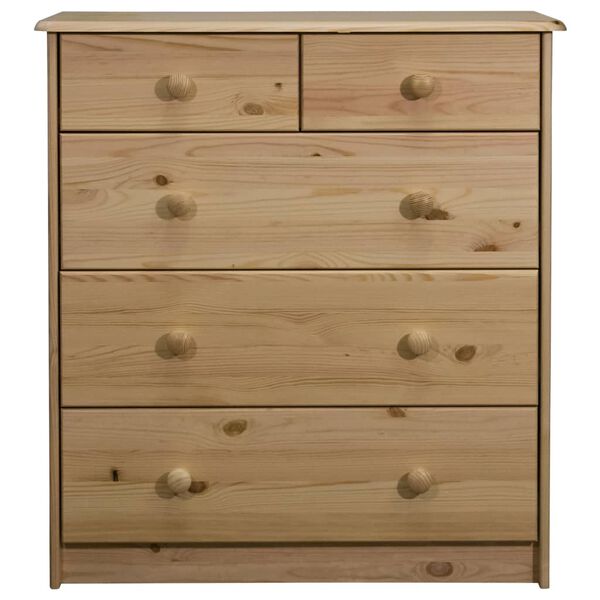 vidaXL Chest of Drawers 75x35x80.5 cm Solid Pine Wood