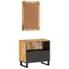 vidaXL 2 Piece Bathroom Furniture Set Solid Wood Rough Mango