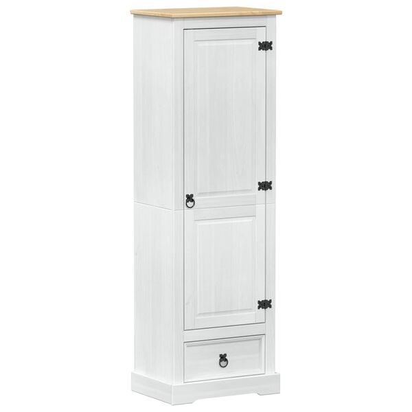 vidaXL Wardrobes with Drawer White 55 x 38 x 170 cm Solid Pine Wood