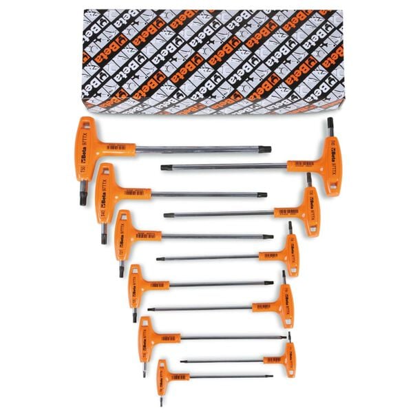 Beta Tools 6 Piece Offset Key Wrenches with Handles Set 97TTX/S6