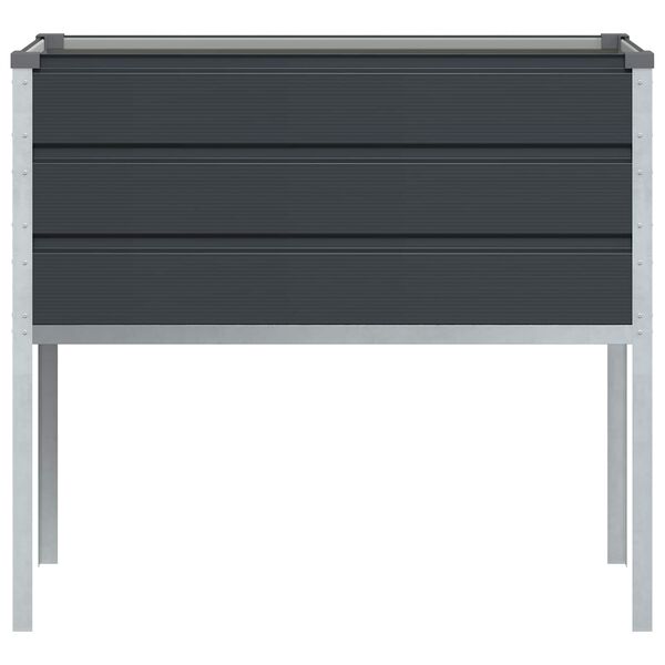 vidaXL Planter Anthracite 100 x 45 x 90 cm Galvanised Steel