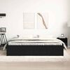 vidaXL Bed Frame without Mattress Black Oak 150x200 cm Engineered Wood