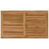 vidaXL Table Top Rectangular Solid Teak Wood Natural