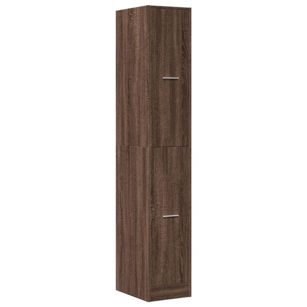 vidaXL Apothecary Cabinet&nbsp;Brown Oak 30x41x174.5 cm Engineered Wood
