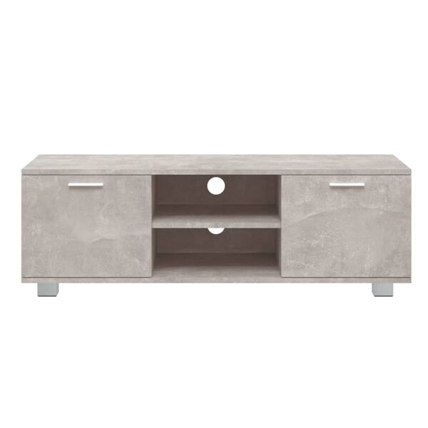 vidaXL TV Cabinet Concrete Grey 120x40.5x35 cm Engineered Wood