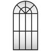 vidaXL Wall Mirror Black 30x60 cm Arch Iron